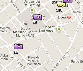 Situación de la Rambla del Raval en el Mapa de Barcelona