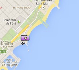 Situación de las Playas de Barcelona en el Mapa